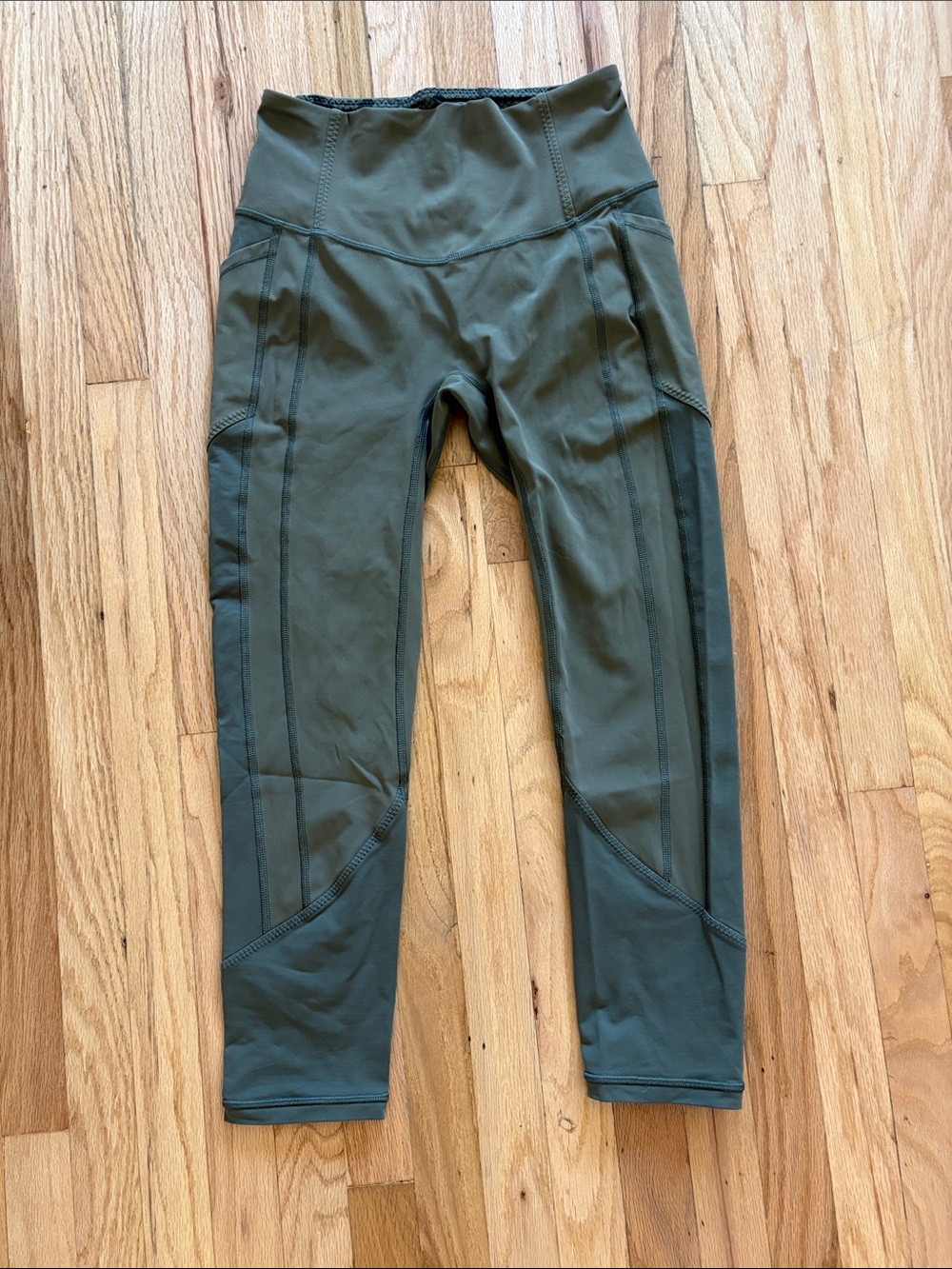 lululemon crop Olive Green Leggings